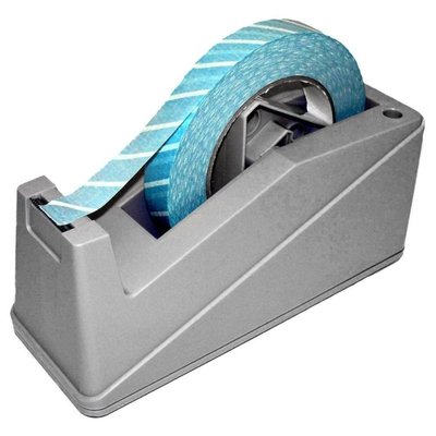 Držák na 1 lepící pásku do š. 25 mm, konstrukce zabraňující pohybu