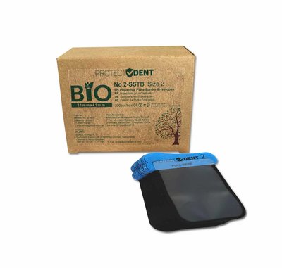 Osłonka BIO płytki fosforowej RTG rozmiar 2 wersja XL (33x44mm) 300szt/op.