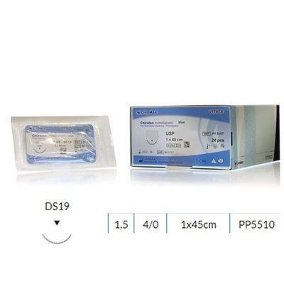 Chiralen MNF blue DS19 EP1.5 USP4/0, 1x45cm, 24ks