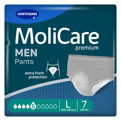 MoliCare MEN Pants 5 kapek inkontinenční kalhotky vel. L 7 ks