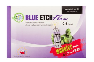Wytrawiacz Blue Etch Flow MONSTER PACK 36% 2 ml (2,6g) x 10 szt. Cerkamed