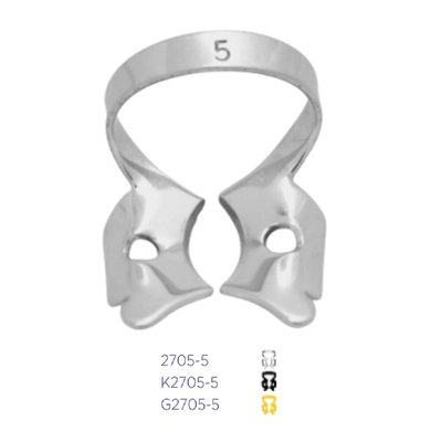 Kofferdamová spona 5 - horní molar