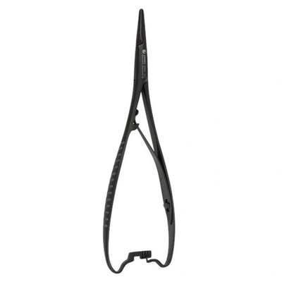 Jehelec Mathieu, černá keramika, 14 cm