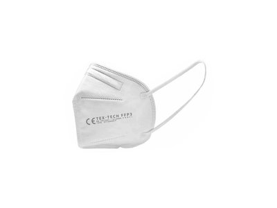 Respirátor/ochranná maska FFP3, bílý, na gumičky
