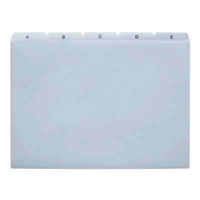 Rozlišovače do kartoték A4-PVC, potištěné A-Z, 25-dílné, šedé