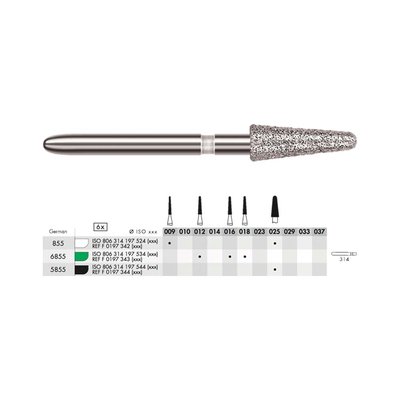 Diamant - kónický zakulacený FG M 009 (6ks)