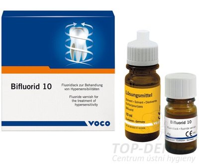 VOCO Bifluorid 10 SET pro hloubkovou fluoridaci 1x4g + roztok 10ml