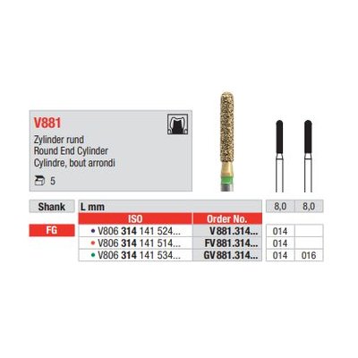 Diamant FG Diacut MLT FV881.014 (5ks/bal)