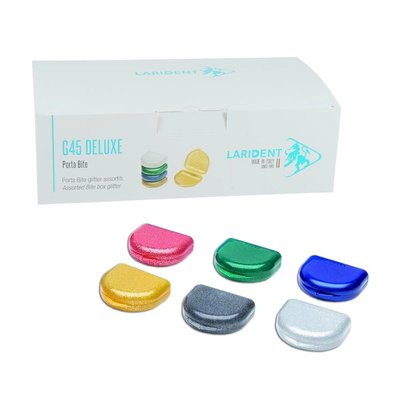 Krabičky na aparáty a bělící nosiče, mix barev - metalizované, 20 ks