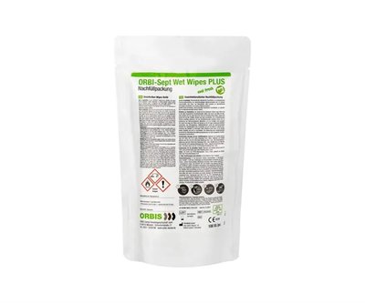 ORBI-Sept Wet Wipes vlhčené ubrousky s alkoholem PLUS Standard S 13x20cm 100 ks