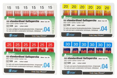 Ćwieki gutaperkowe 4% VDW - 15