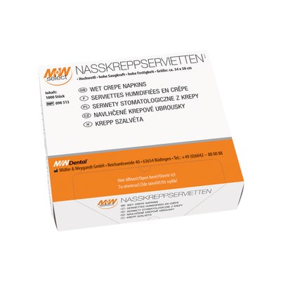 M+W Krepové ubrousky 1000ks (34x38cm)