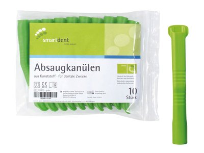 Odsávací kanyly Smart, 10ks zelené 111219