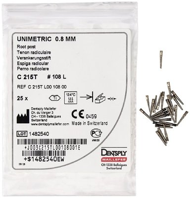 Unimetric wkłady koronowo-korzeniowe - WARIANTY