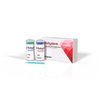 RubyDent microbrush regular 100ks modrý