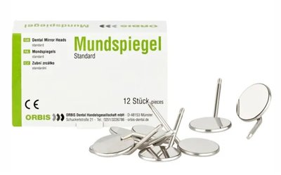ORBIS zubní zrcátko standard zvětšující, vel. 4 12 ks