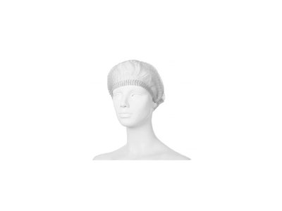 Čepice skládaná KLIP, bílá 100 ks