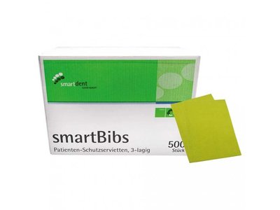SmartBibs - ochranné roušky pacienta, 500ks, 3-vrstvé, zelené