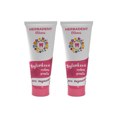 Herbadent Mimi bylinková zubní pasta pro nejmenší 2×50 g