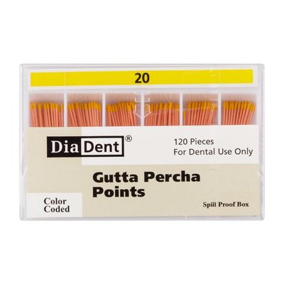 Gutap.čepy DiaDent 020 kalibrované, kón. 2%