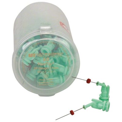 NaviTip 29G - kanyly, 50ks 17mm světle zelené