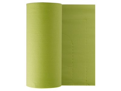 EURONDA Monoart APRON PG30 - Ochranný voděodolný papírový plášť pro pacienta, 610x530mm 80ks/role limetkový