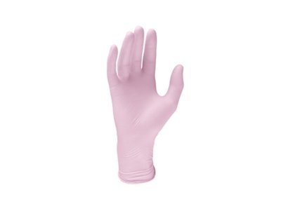 Rukavice LATEX Monoart 100ks růžová vel. M