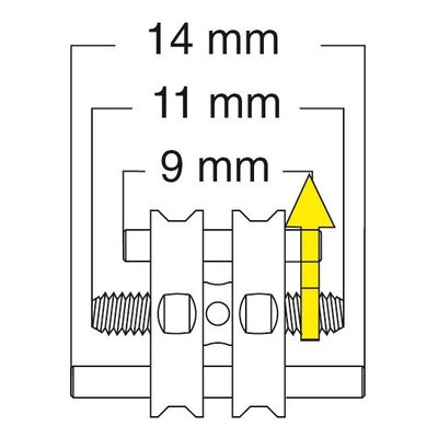 Šroub trapézový 9-14 mm 10 ks