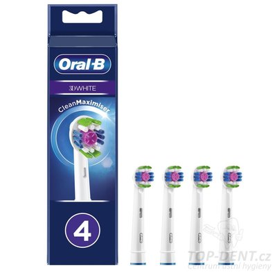 Oral-B 3D White CleanMaximiser EB 18pRB-4 náhradní kartáčky, 4ks