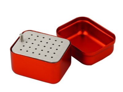 Endo box na nástroje - Small Square Type B červený 806-003