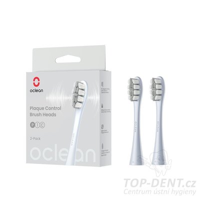 Oclean Plaque Control náhradní hlavice Medium (stříbrná), 2ks