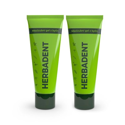 Herbadent Original bylinný mezizubní gel 2×25 g