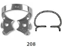 Spona Kofferdam č.208 s křidélky (0122121)