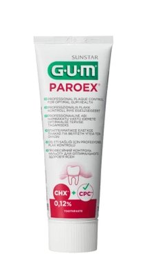 GUM PAROEX gelová zubní pasta (CHX 0,12 % + CPC 0,05 %), 75 ml