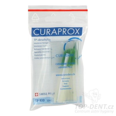 Curaprox TP 930 plastové párátka s filcem, 10ks