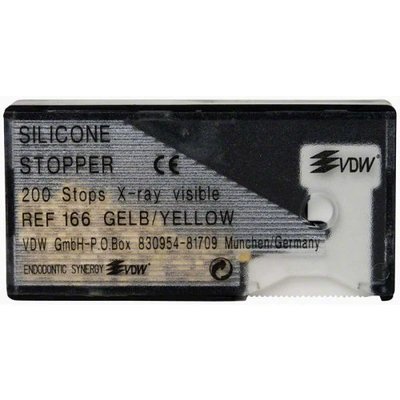 Stopery silikonowe VDW żółte 25mm 200szt/opak.