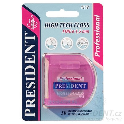 PresiDENT Professional Superfloss zubní nit, 50ks
