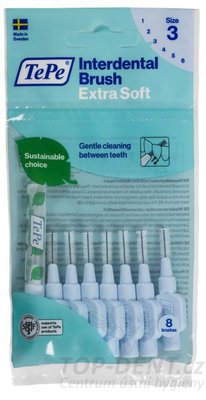 TePe EXTRA SOFT 3 mezizubní kartáčky 0,6 mm, 8 ks