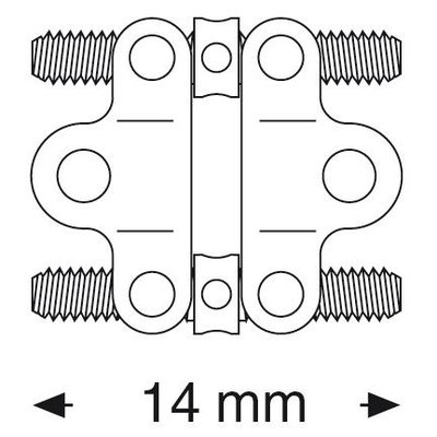 Šroub do oblouku horní čelisti 14 mm 1 ks