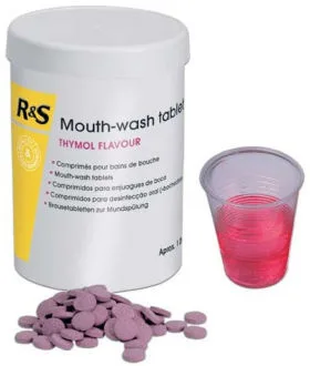 Mouthwash Tablets, 1000ks thymol (růžové)