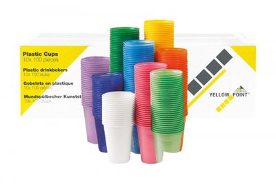 Polodent Plastový kelímek, 100 ks - tmavě modrá