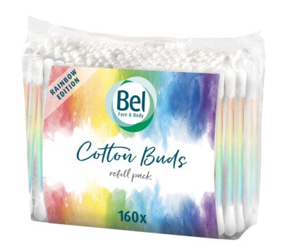 Bel Rainbow vatové tyčinky 160 ks