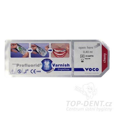 VOCO Profluorid® Varnish jednorázové štětečky (třešeň) 50 x 0,40ml