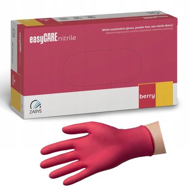 Rukavice EASYCARE Nitril MALINA (BERRY) - XS