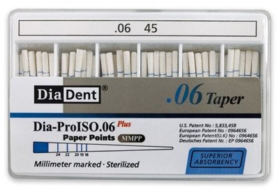 Papírové čepy DiaDent 6% 045