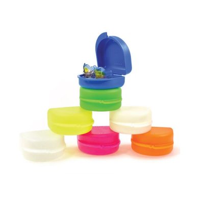 Krabička na rovnátka velká růžová 10 ks