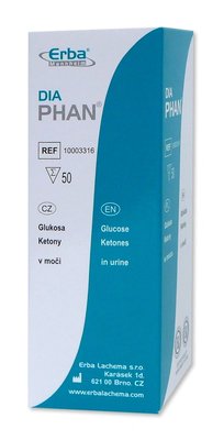 DiaPHAN – glukosa, ketolátky, 50 ks