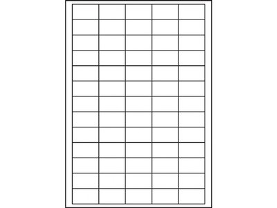 Samolepicí bílé etikety 38,1 x 21,2 mm, A4, 100ks