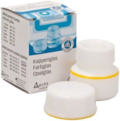 Medicament Bottle Opaline žltá