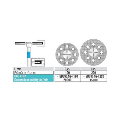 Disk diamantový SF 350.524.220